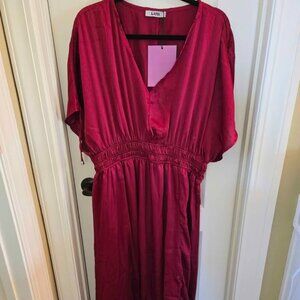 Luxurious Silk Midi Dress